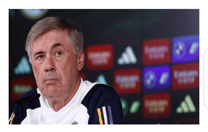 Ancelotti: “The most important thing is for Bellingham to play against Barcelona and be 100% ready.”