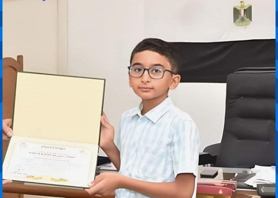 A young Egyptian student has been admitted to the Faculty of Science after passing the entrance exams and receiving the approval of the President of the Republic