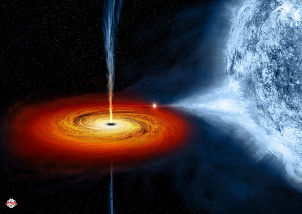 A stellar-mass black hole in orbit with a companion star located about 6،000 light years from Earth.