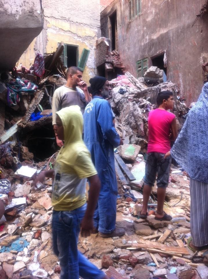 انهيار عقار مكون من 4 طوابق في الإسكندرية ووقوع وفيات وإصابات5