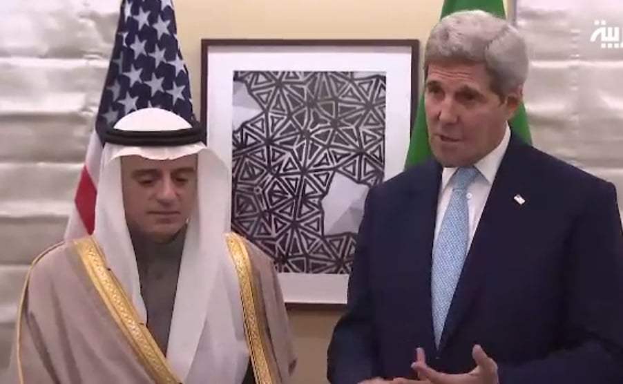 الجبير لكيري: علاقت السعودية بإيران منفصلة عن علاقة المملكة بباقي أطراف العمل في سوريا
