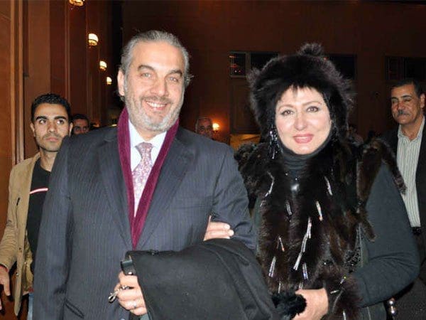 سهير رمزي مع زوجها علاء الشربينى