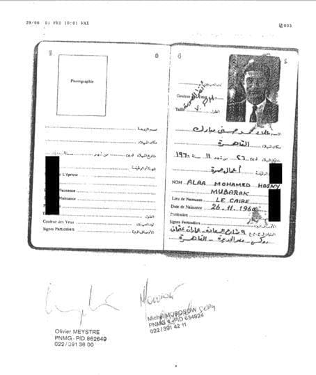 جواز سفر علاء مبارك