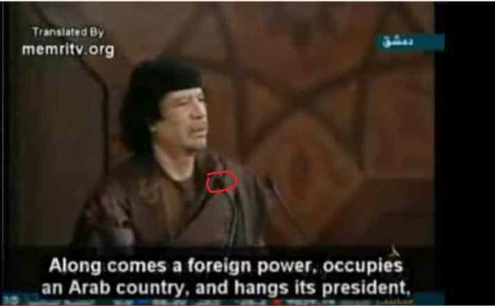معمر القذافي يتوقع اعدامه
