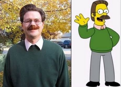 1. Ned Flanders from The Simpsons