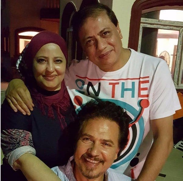 محمد رياض مع والديه