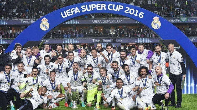 فوز نادي ريال مدريد بكأس السوبر الأوروبي