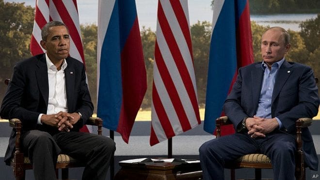رئيس أمريكا والرئيس الروسي