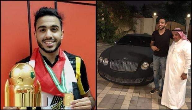اللاعب محمود عبدالمنعم يفوز بهدية سيارة بنتلي بعد هدف الفوز على نادي النصر في جده