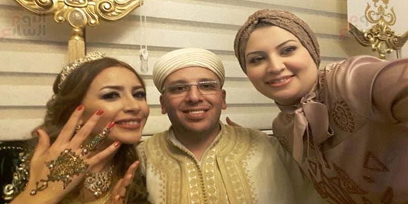 بالصور- المطربة «جنات» تتزوج المحامى محمد عثمان أحد مستشارى الرئيس السيسي (1)