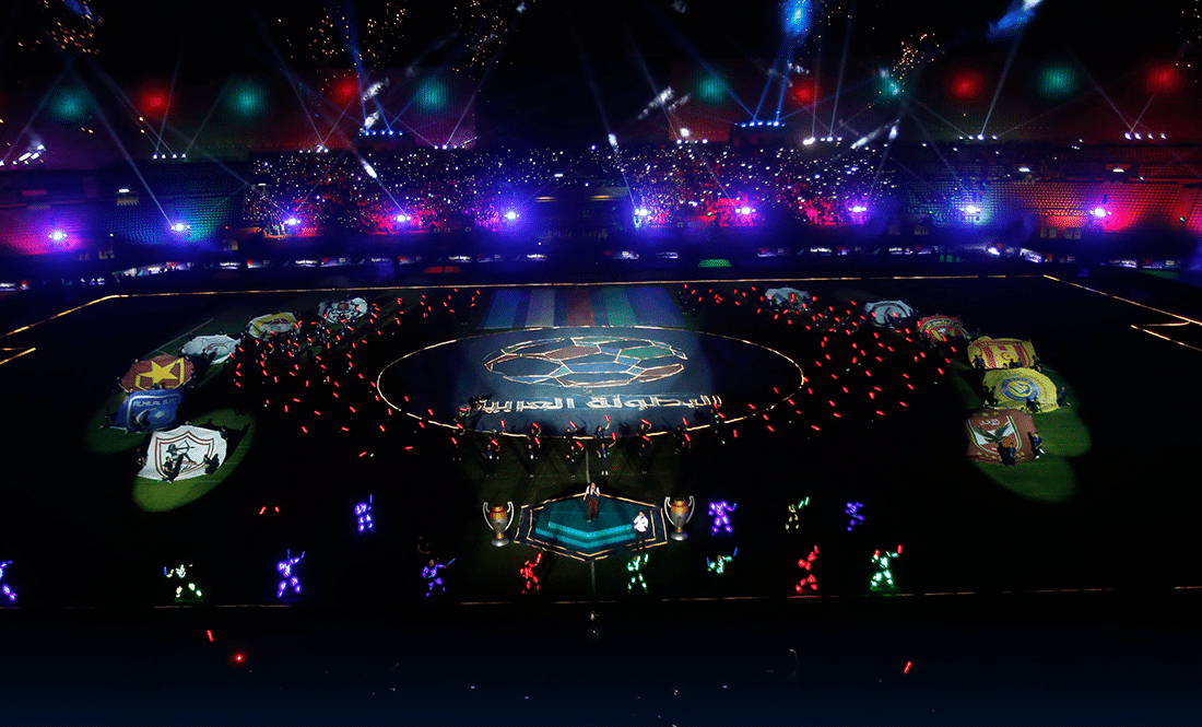 حفل افتتاح البطولة العربية باستاد السلام