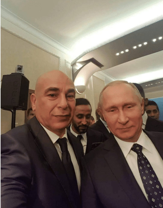 حسام حسن يلتقط سيلقي مع الرئيس الروسى بوتين