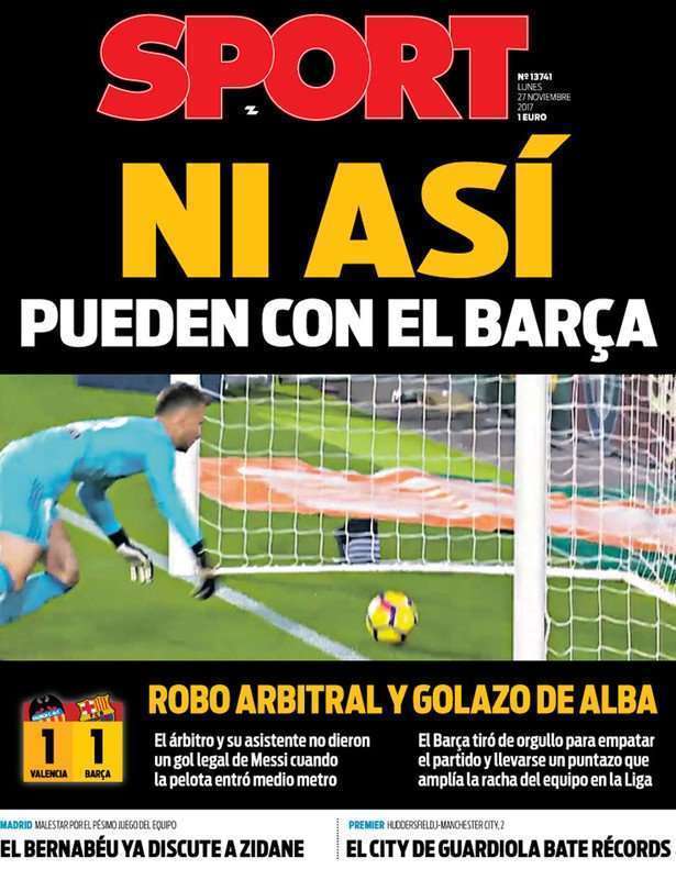 غلاف صحيفة سبورت الإسبانية
