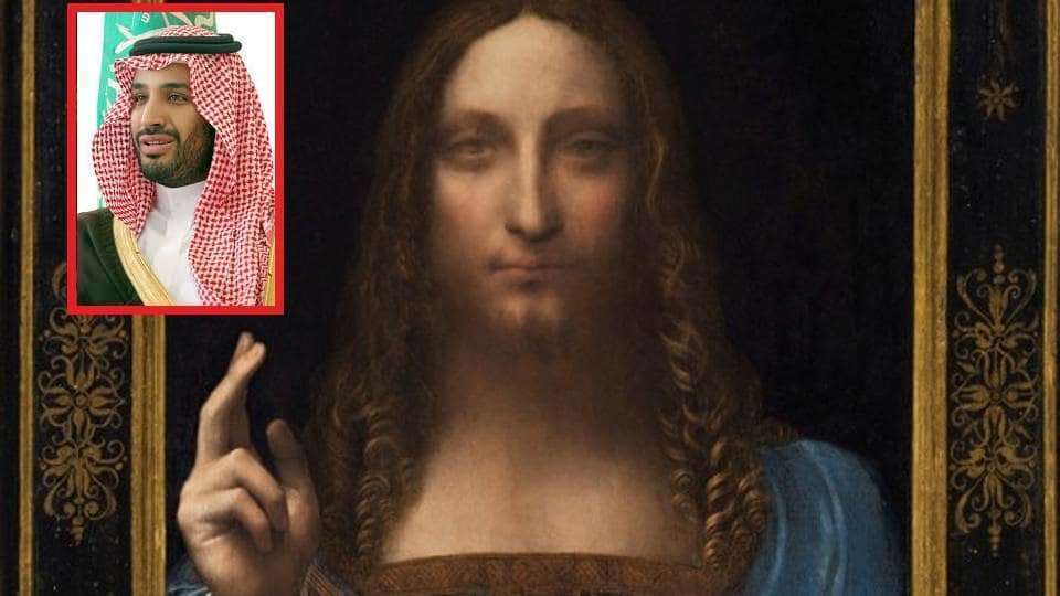 شراء محمد بن سلمان لوحة المسيح للفنان العالمي ليوناردو دافنشي