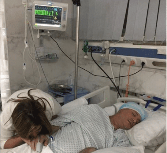 أول صورة لايمان البحر درويش في المستشفى