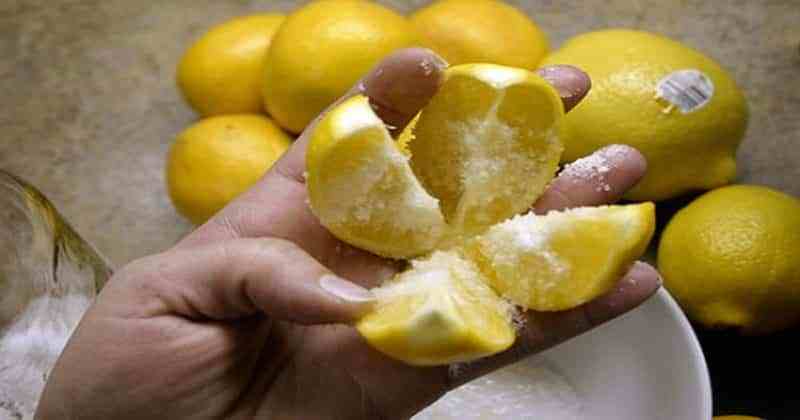الليمون مع الملح