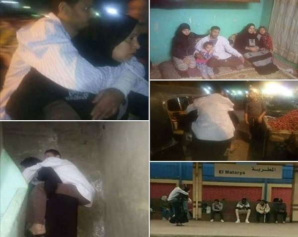 بالصور زوجة مصرية هبة 32 سنه تحمل زوجها على ظهرها في المترو والشارع 