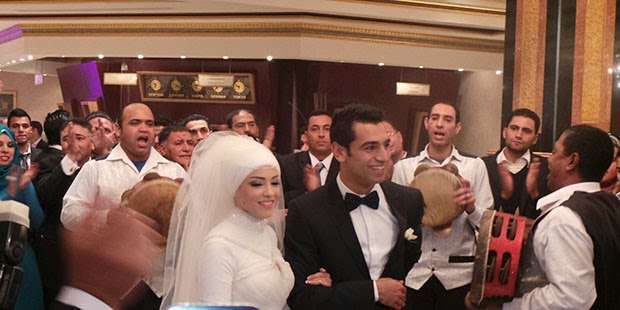 زفاف محمد صلاح على زوجته ماجي 