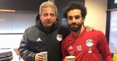 محمد صلاح مع وزير الشباب والرياضة