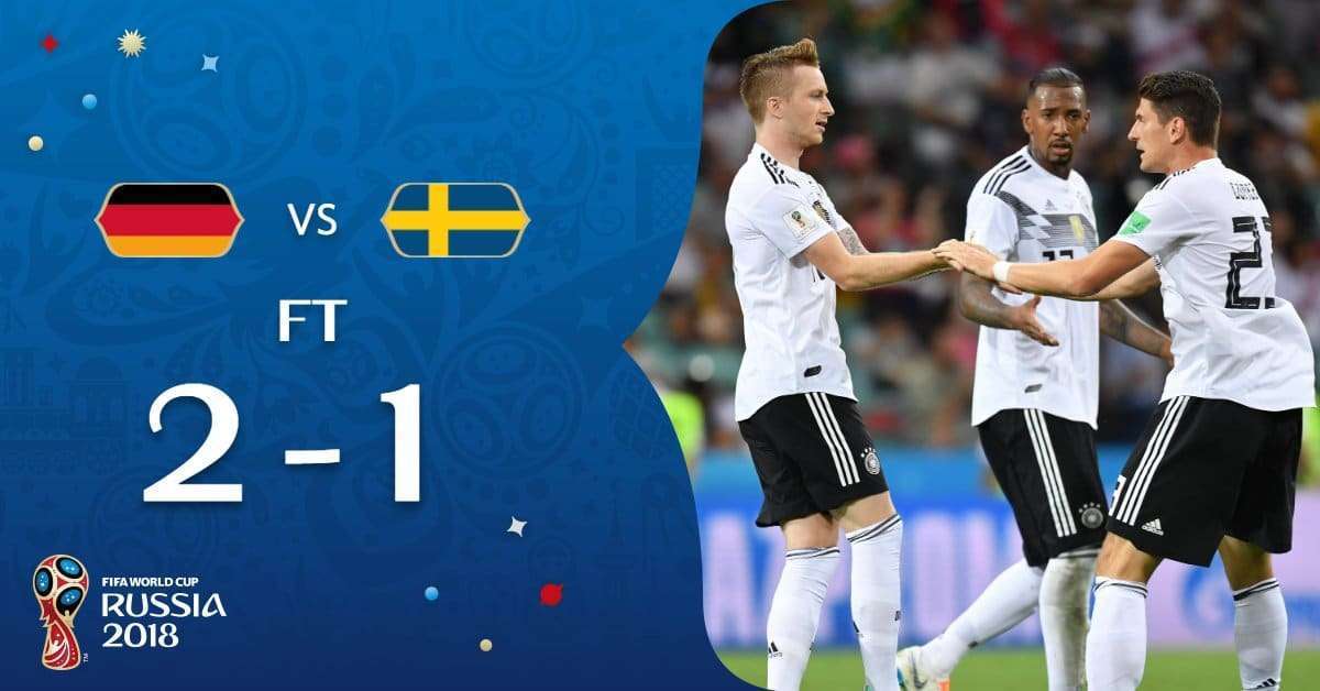 نتيجة مباراة المانيا والسويد