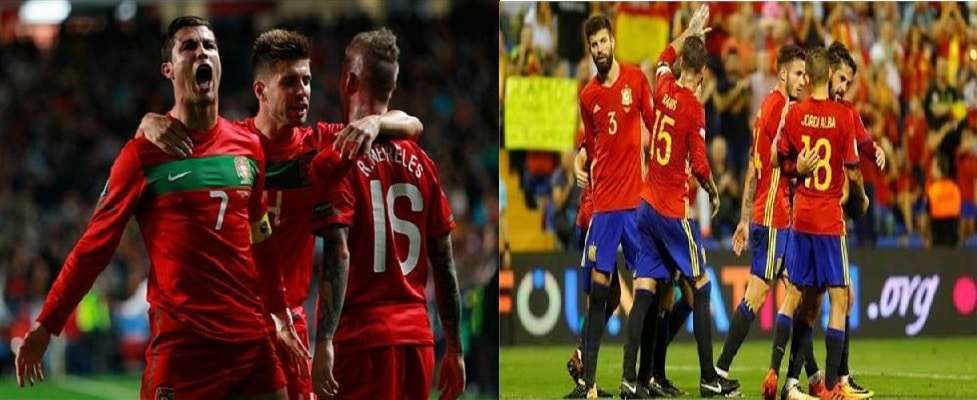 مباراة إسبانيا والبرتغال