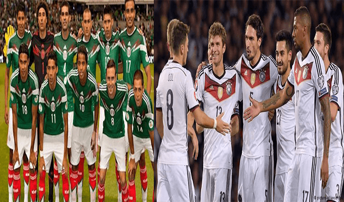 موعد مباراة المانيا والمكسيك