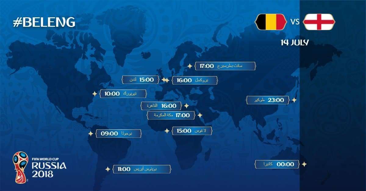 موعد مباراة بلجيكا وانجلترا