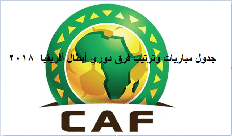 جدول مباريات وترتيب فرق دوري أبطال أفريقيا