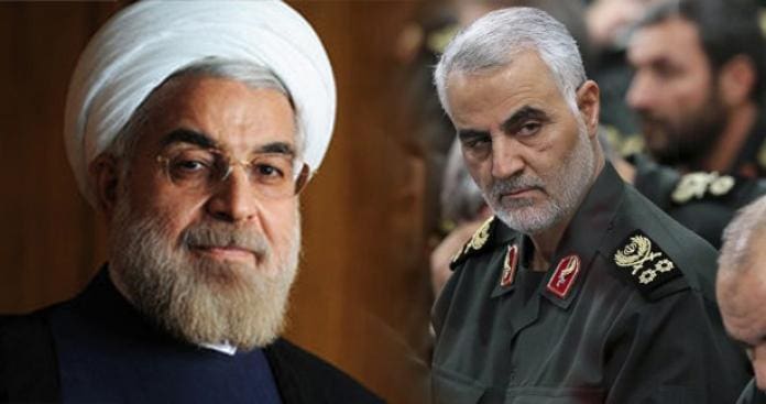 روحاني يهرب من عرض عسكري بطهران