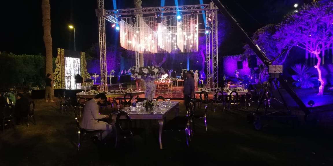قاعة حفل زفاف المطرب محمد رشاد والإعلامية مي حلمي