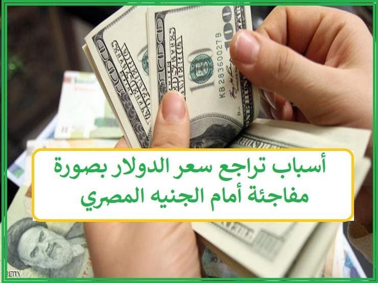 أسباب تراجع سعر الدولار بصورة مفاجئة أمام الجنيه المصري