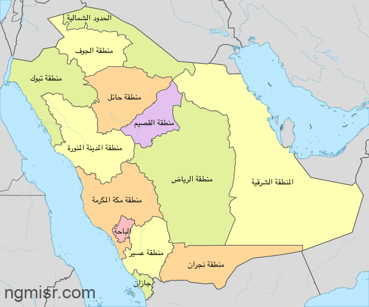 المناطق الإدارية في المملكة العربية السعودية