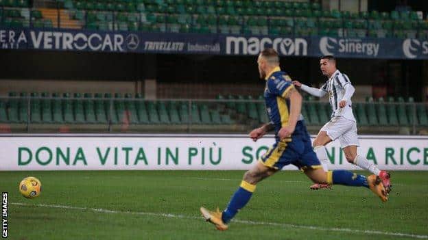 كريستيانو رونالدو هو هداف الدوري الإيطالي برصيد 19 هدفًا هذا الموسم