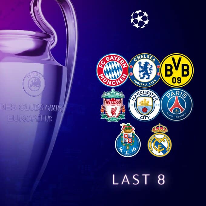 قائمة الفرق المتأهلة لربع نهائي دوري أبطال أوروبا 2021