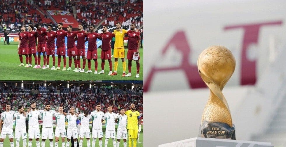 مباراة قطر ضد الجزائر في نصف نهائي كأس العرب والقنوات الناقلة