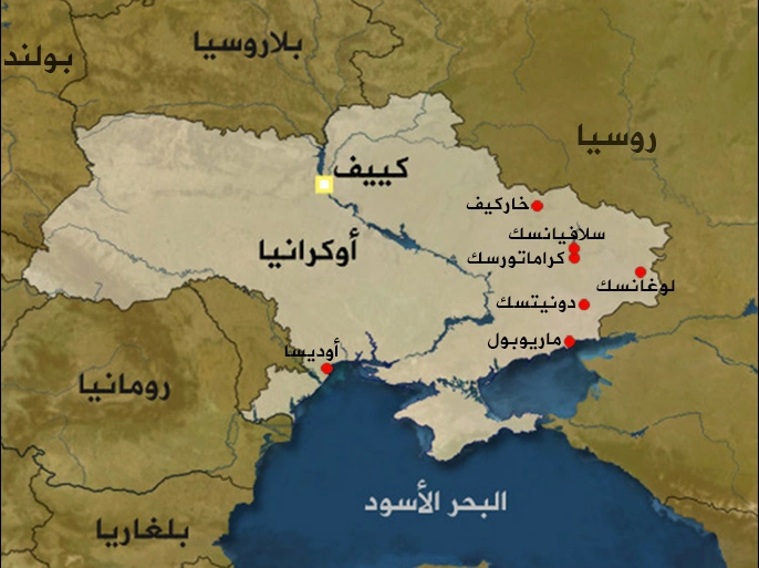 خريطة أوكرانيا والدول المجاورة لها.. حقائق ينبغي معرفتها