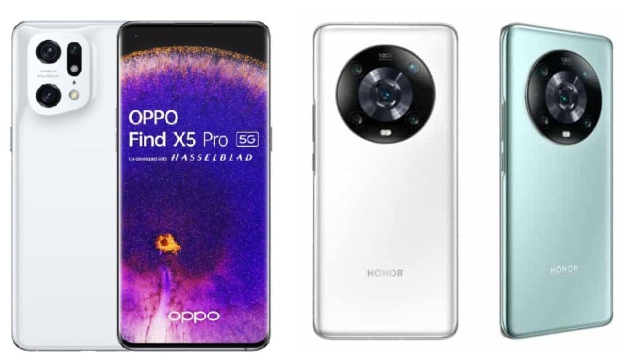 مقارنة مواصفات هاتف Honor Magic4 Pro مقابل OPPO Find X5 Pro