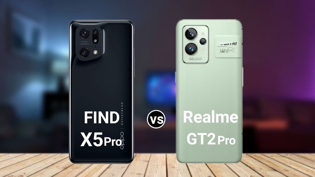 مقارنة مواصفات Realme GT 2 Pro و OPPO Find X5 والأسعار