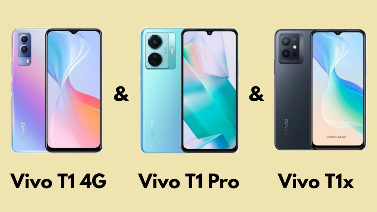 مقارنة المواصفات Vivo T1 & Vivo T1 Pro & Vivo T1x والأسعار