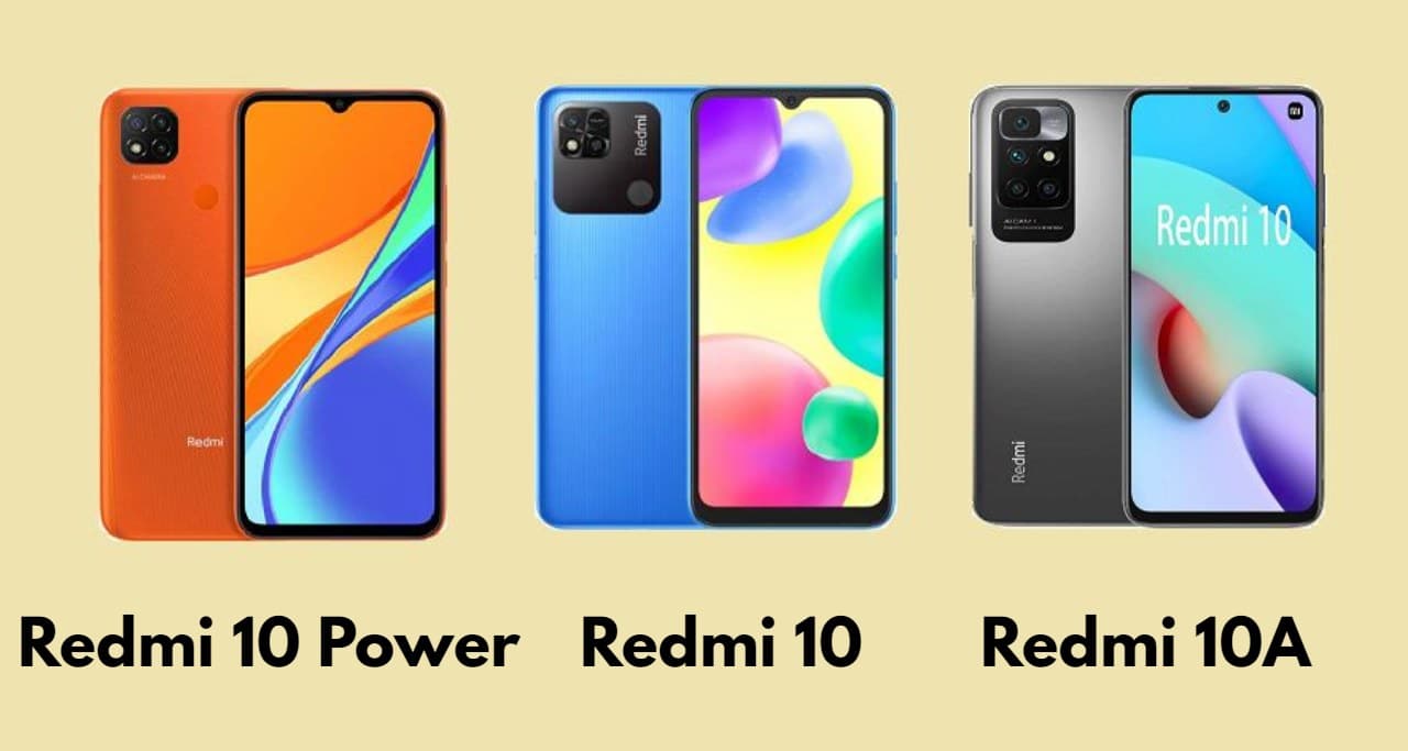 مقارنة مواصفات هواتف ريدمي Redmi 10 & Redmi 10A & Redmi 10 Power والأسعار