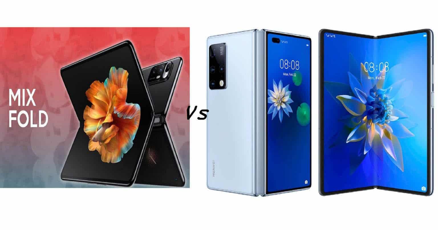 المقارنة المثالية لهواتف رجال الأعمال القابلة للطي Huawei Mate X2 المكتسح ضد 2 Xiaomi Mi Mix Fold المثالي