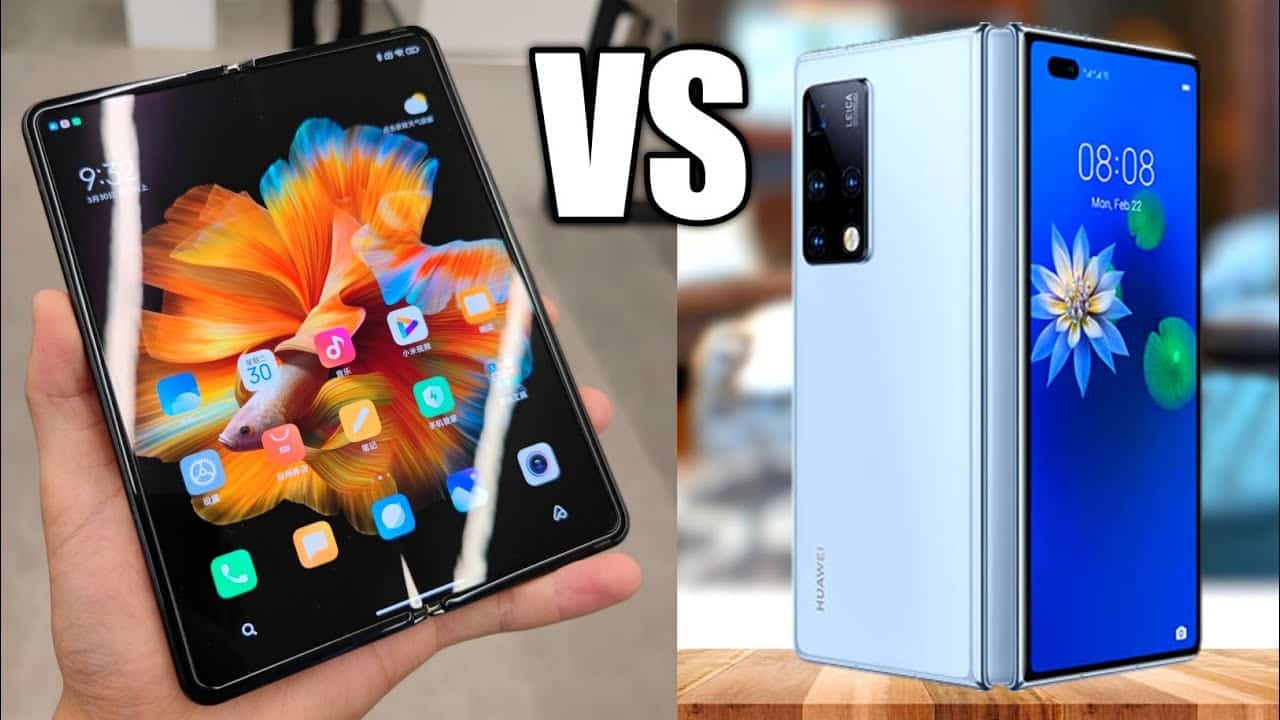 المقارنة المثالية لهواتف رجال الأعمال القابلة للطي Huawei Mate X2 المكتسح ضد 2 Xiaomi Mi Mix Fold المثالي