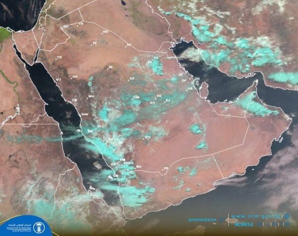 أماكن سقوط الأمطار في السعودية