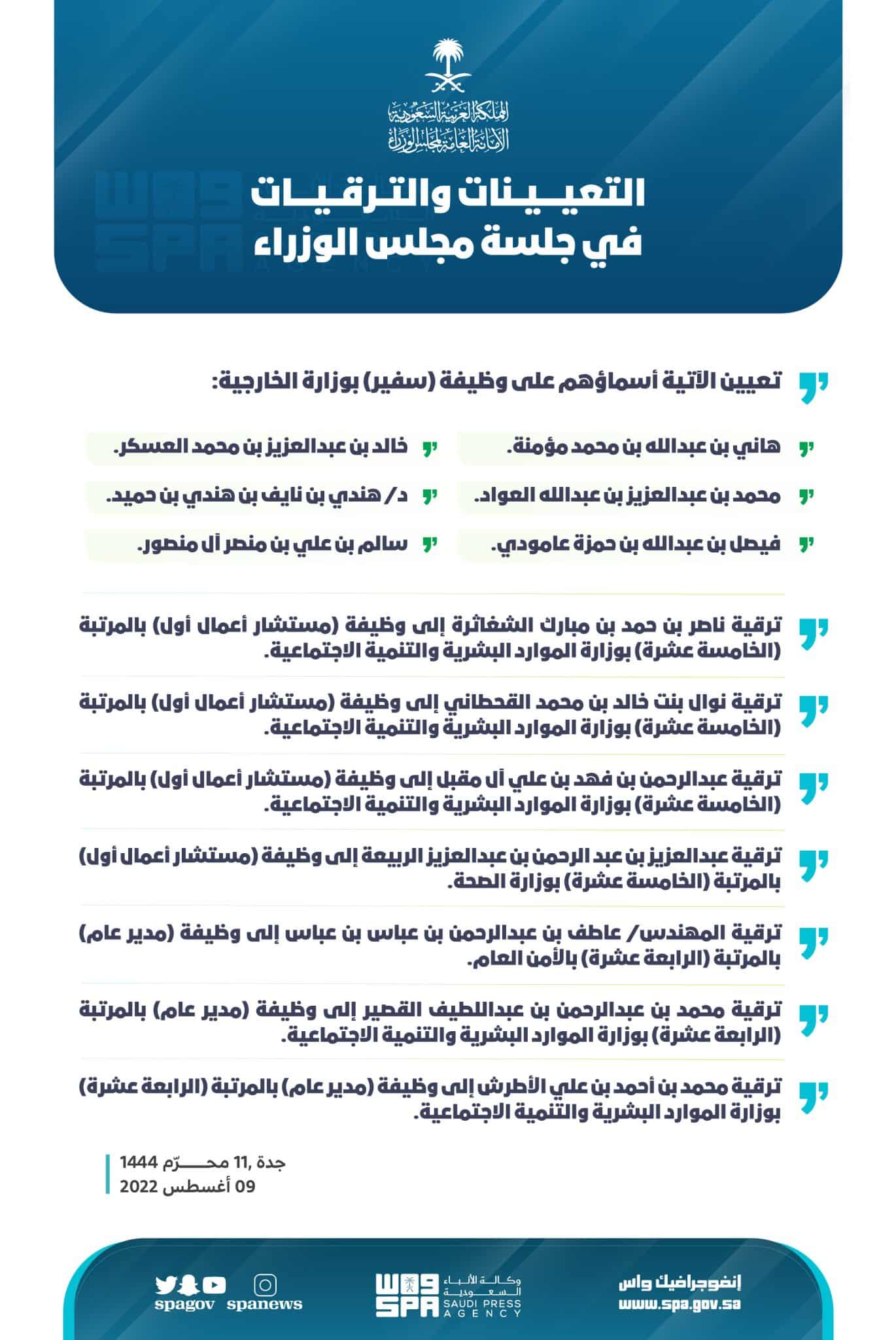عاجل| الملك سلمان يُصدر 9 أوامر وقرارات جديدة هامة تتضمن ترقيات وتعيينات