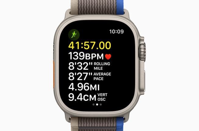 الشبكات والبطاقات في ساعة Apple Watch Ultra 2022
