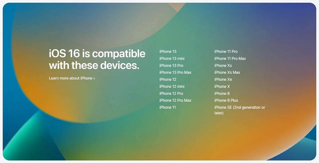 متى ينزل تحديث iOS 16؟
