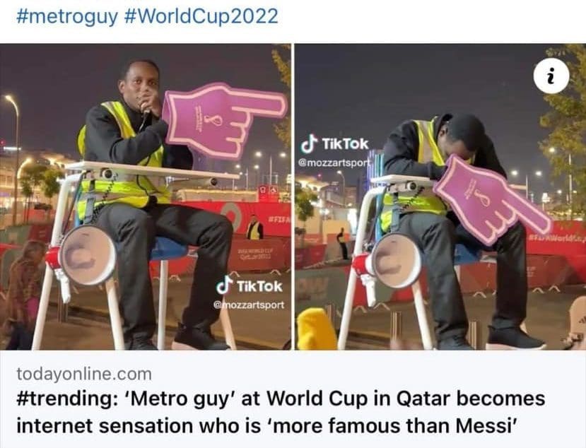 ترند رجل المترو في قطر