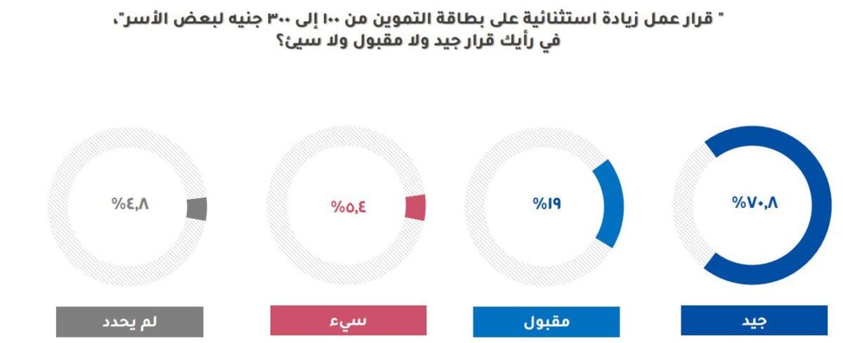 استطلاع رأي حكومي يوضح تعليقات المصريين على صرف الزيادة الاستثنائية