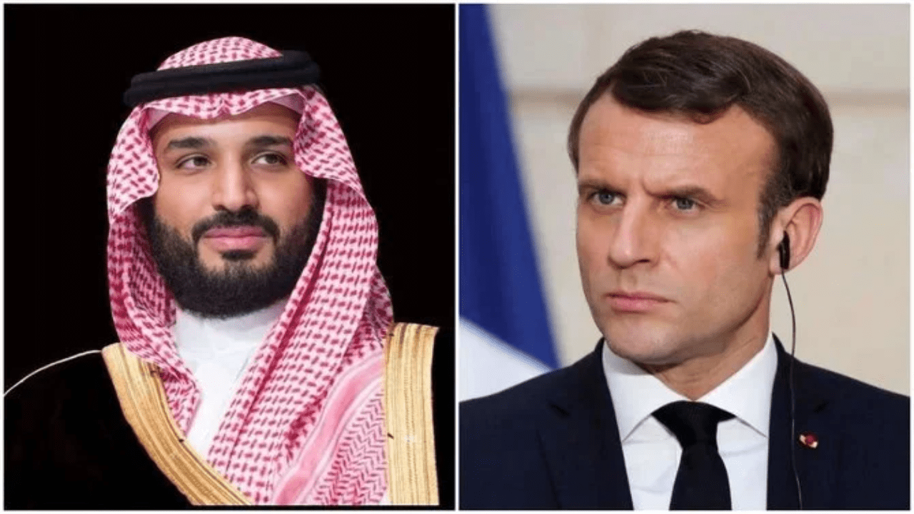 ولي العهد السعودي والرئيس الفرنسي