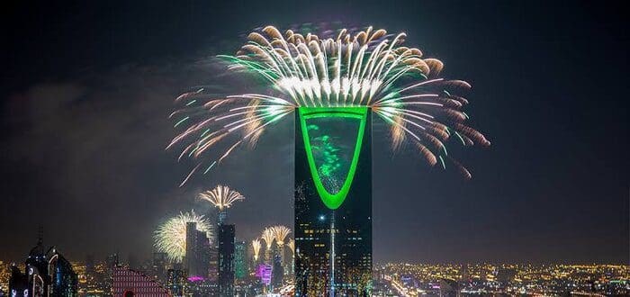 اماكن عروض الالعاب النارية راس السنة 2023 في الرياض